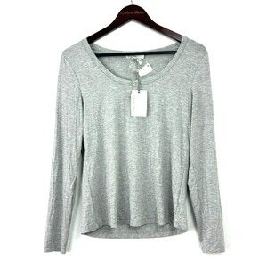 Barefoot Dreams Malibu Collection Long Sleeve Soft Jersey Longe Top Sz S 1267R4